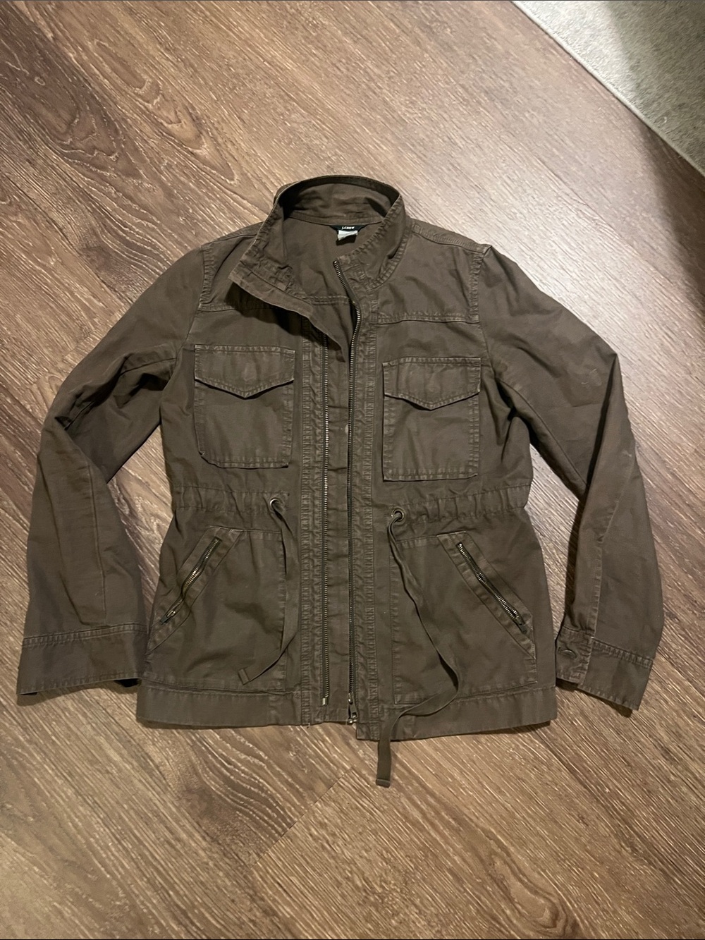 Women’s JCREW Utility Field Jacket in Olive Brown
